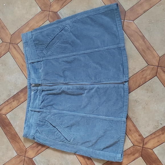 Blue corduroy skirt - Picture 1 of 4